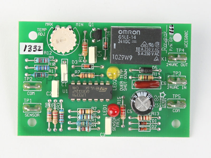 Raypak Electronic Fast Response Sensor W/Probe(Not Shown) - Part Number: 005555F