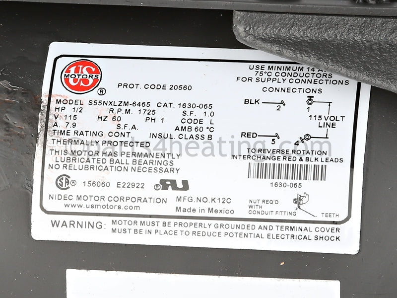Raypak Integral Pump 4 In. Impeller - Part Number: 009296F