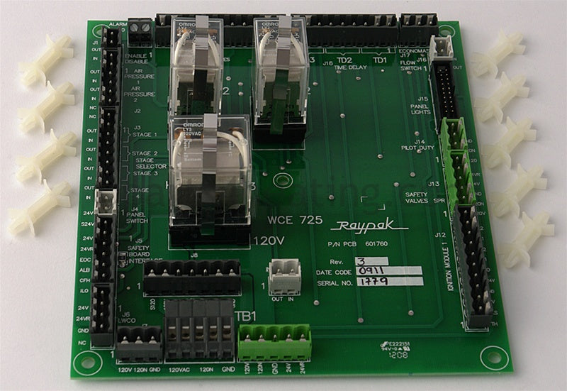 Raypak Printed Circuit Board Cpw - Part Number: 009626F