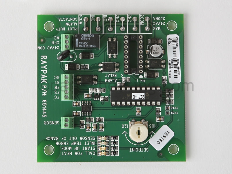 Raypak Printed Circuit Board Cwr - Part Number: 011717F