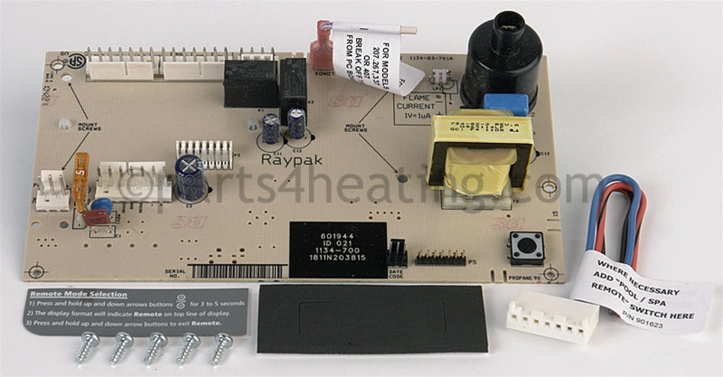 Raypak Pc Brd Controller A 3-Wire Kit - Part Number: 013464F