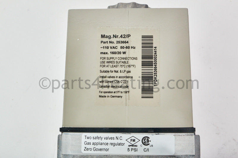 Raypak Valve Gas Modulating V (Dungs) Natural Gas - Part Number: 014415F