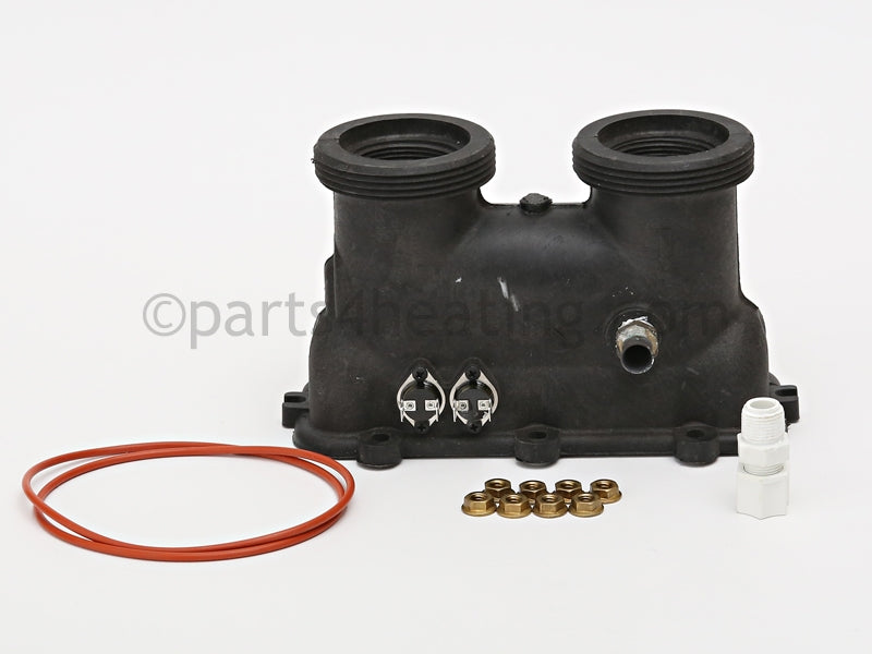 Raypak Inlet/Outlet Header Complete - Part Number: 015547F