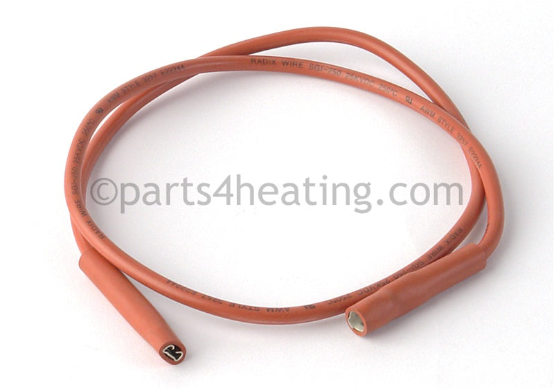 Laars Heating Systems Hi Tension Lead W/Spark Plug End (Orange/Red Wire From Ignition Control To Pilot Lead), 31 In., 500-600 - Part Number: 10449518R