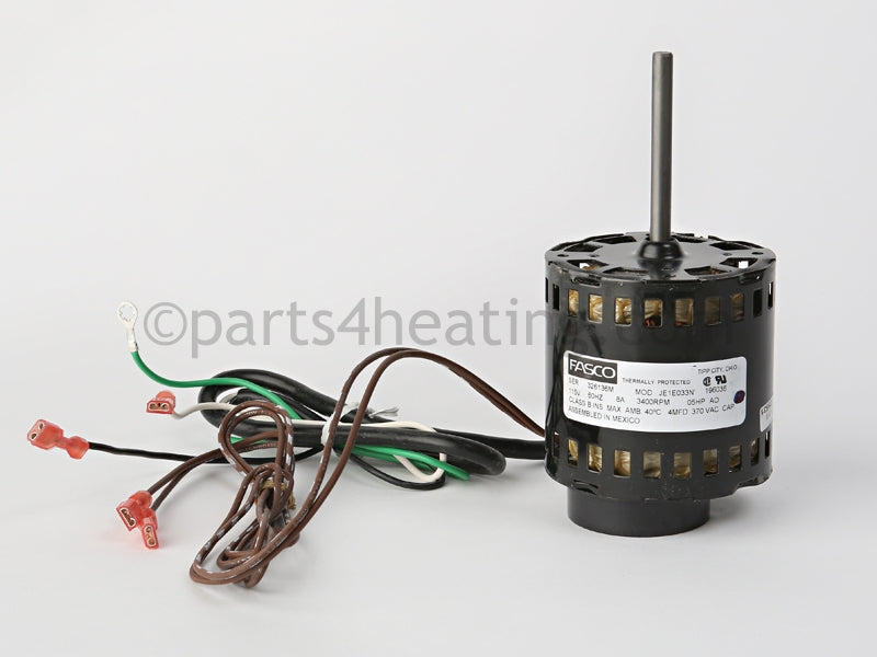 Reznor Venter Motor, 115V - Part Number: RZ 196036 , FASCO JE1E033N