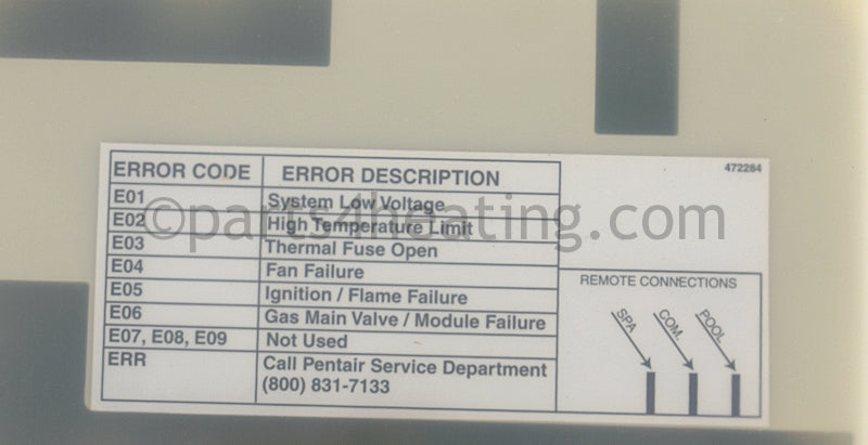 Pentair Door Rt Assy Nt Std/Ln - Part Number: 471727