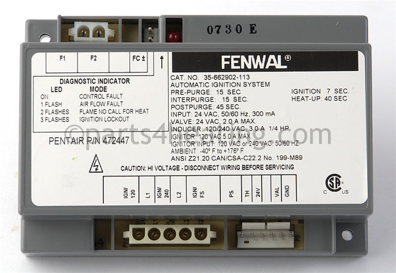 Pentair Module Ignition Digital - Part Number: 472447