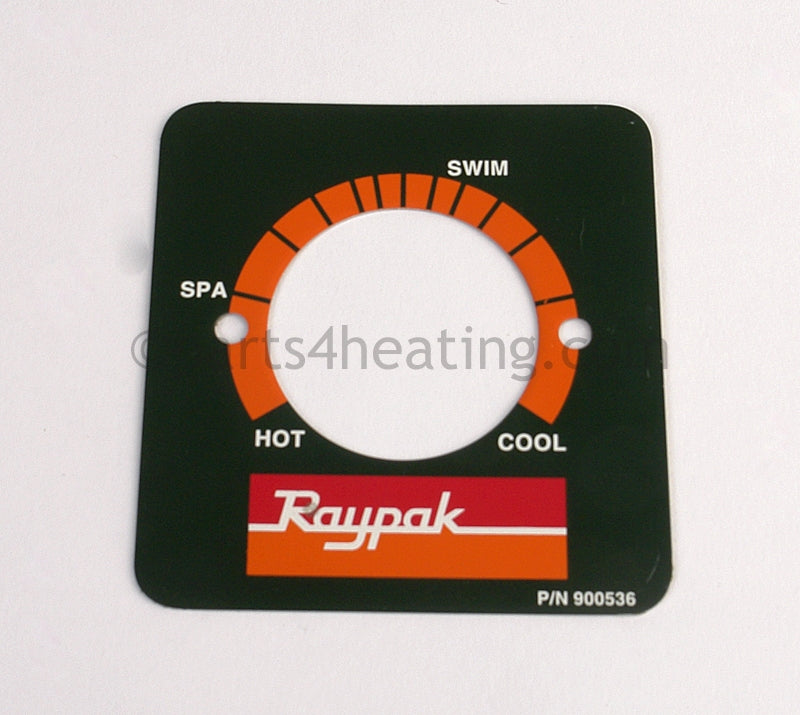 Raypak Dial Plate - Part Number: 900536