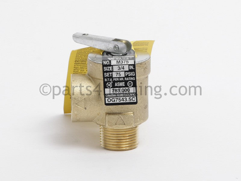 Laars Heating Systems Pressure Relief Valve M375 75Psi - Part Number: A0063300