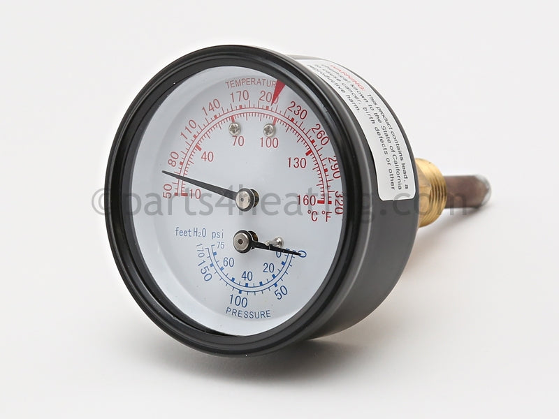 Lochinvar Triometer Gauge 75# Psi, All - Part Number: GTP2900 , 100146999