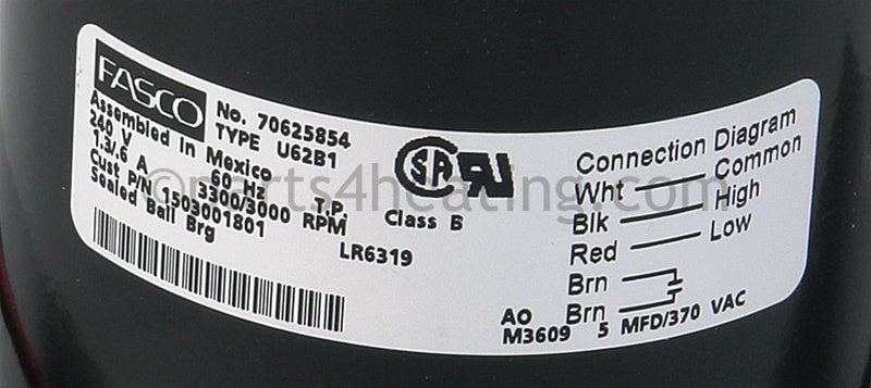 Hayward Industries Combustion Blower, 240 Volts, Idl&amp;Idl2 - Part Number: IDXLBWR1930