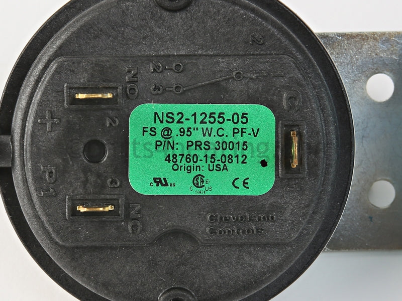 Lochinvar Pressure Switch, Nat (Prior To Serial #E05H00176040), 1441-2071 - Part Number: PRS30015 , 100166235