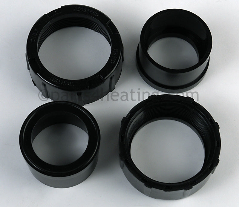 Laars Heating Systems Pool Heater Coupling Nut (Flange) Set, Lx - Part Number: R0327300