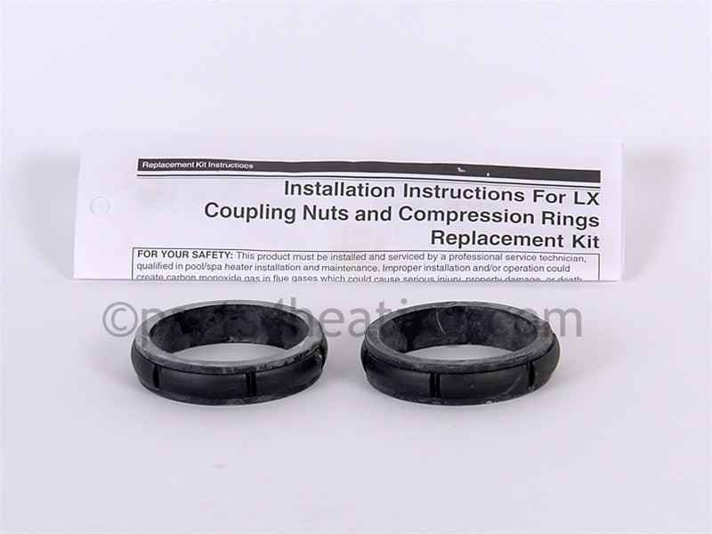 Laars Heating Systems Pool Heater Coupling Nut Snubber Ring Set, Lx - Part Number: R0327400