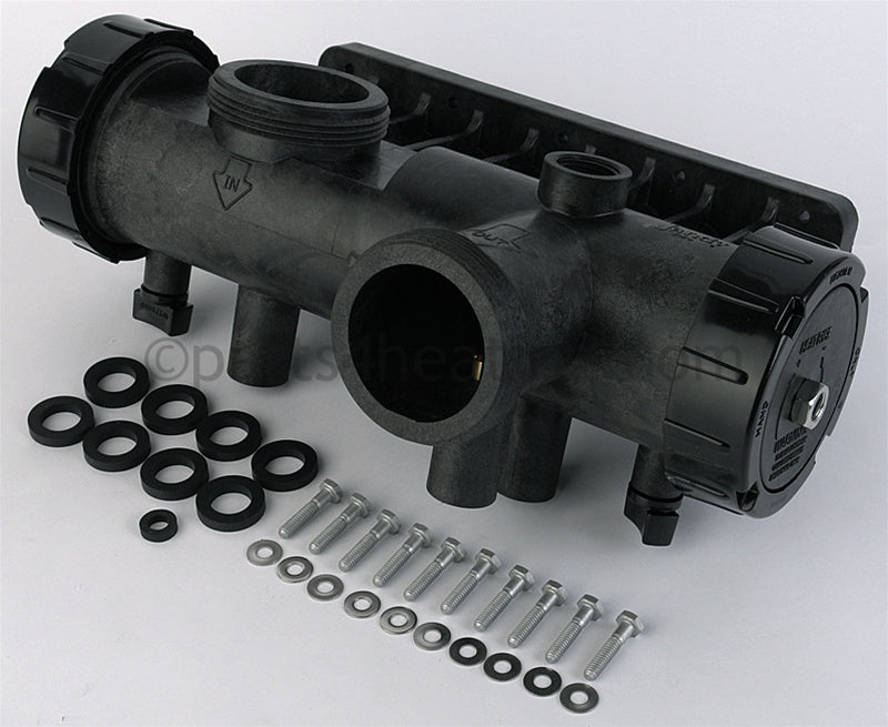 Laars Heating Systems Front Header, With Hardware And Gaskets - Part Number: R0453600