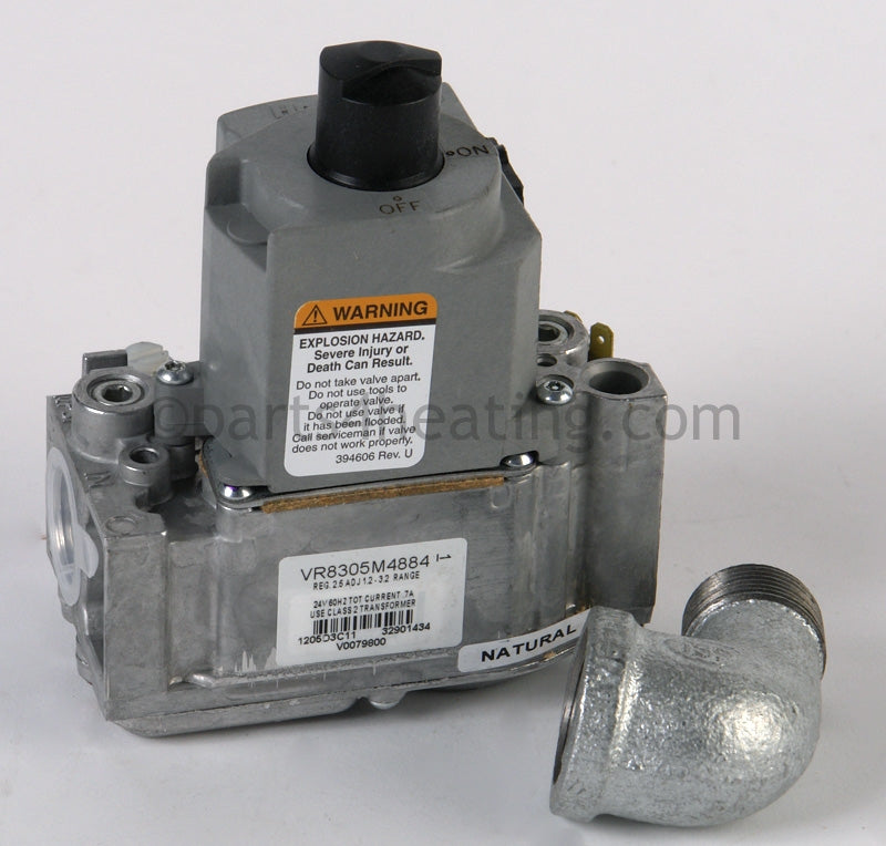 Laars Heating Systems Gas Valve, Natural, With El - Part Number: R0455200