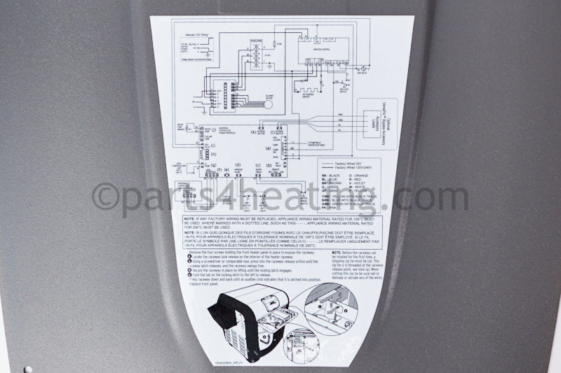 Jandy Front Or Back Panel Kit - Part Number: R0592700