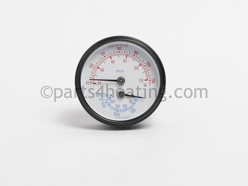 Laars Heating Systems Temperature & Pressure Gauge, Previous Part #A0079000 - Part Number: RA0079000