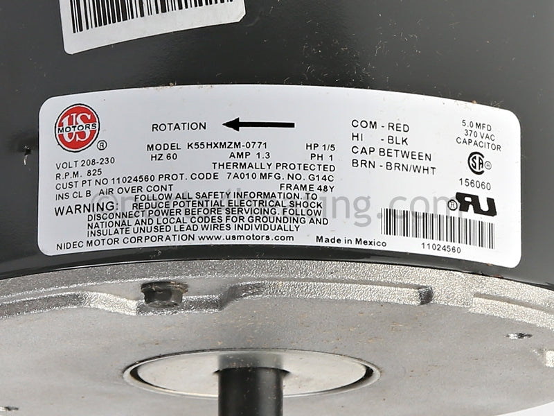 Hayward Industries Fan Motor, Sum25Ta, Sum3Ta, Sum4Ta - Part Number: SMX303088001 , 11024560,  US MOTORS K55HXMZ0771