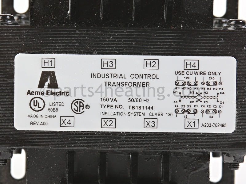 Lochinvar Transformer, 150Va - Part Number: TRF2701 , 100170205