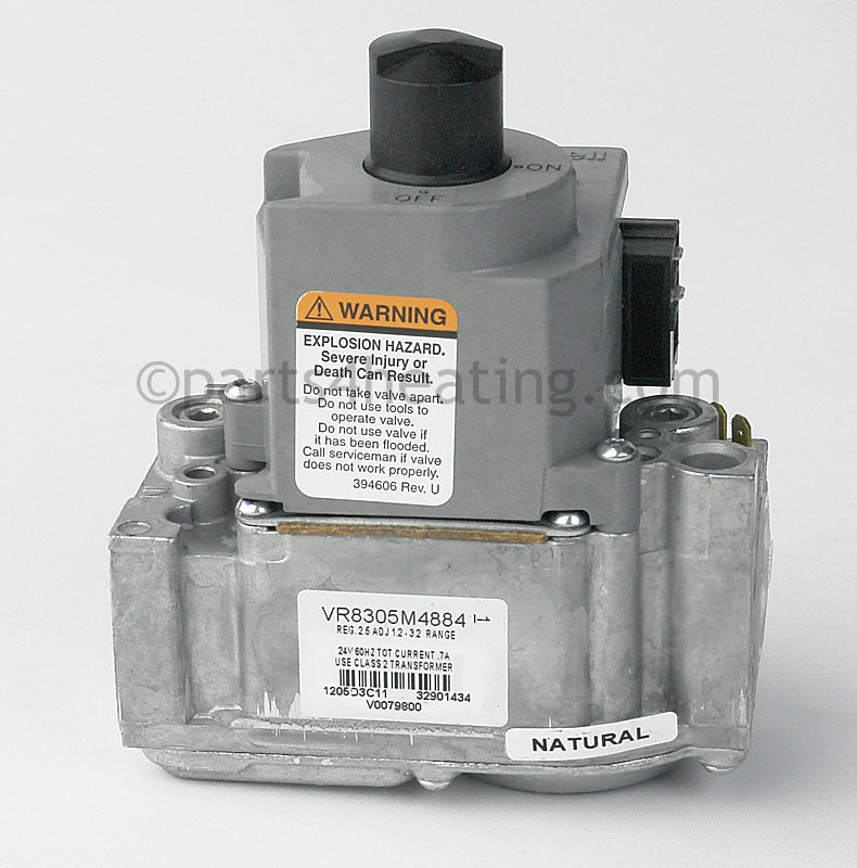 Laars Heating Systems Gas Valve, Natural, With El - Part Number: V0079800